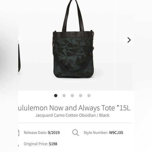 Lululemon Now and Always tote 15l - Picture 2 of 3